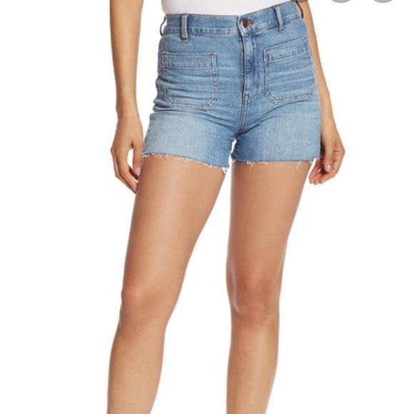 Madewell Pants - Madewell shorts high rise patch pocket denim jeans